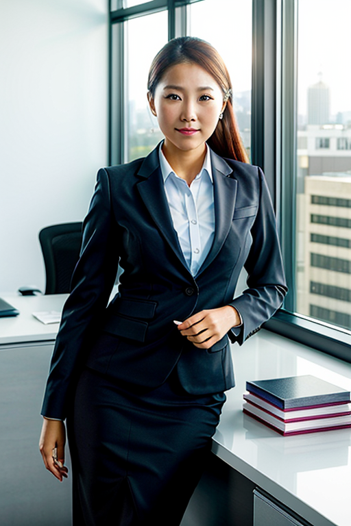 office woman stock image